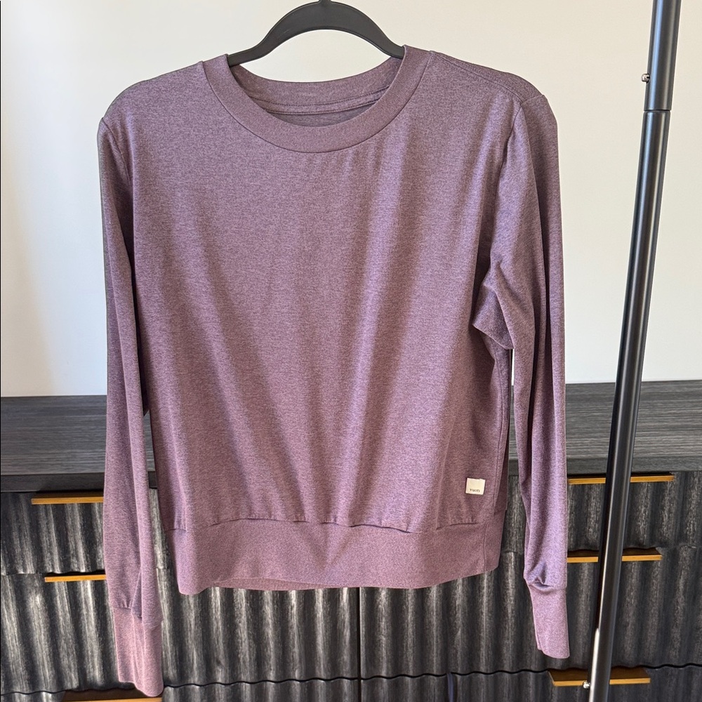 Vuori Women's Daydream Crew Hazel Heather Muted Purple